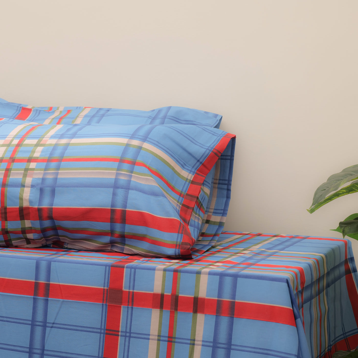 King size bedsheet with 2 pillow cases.