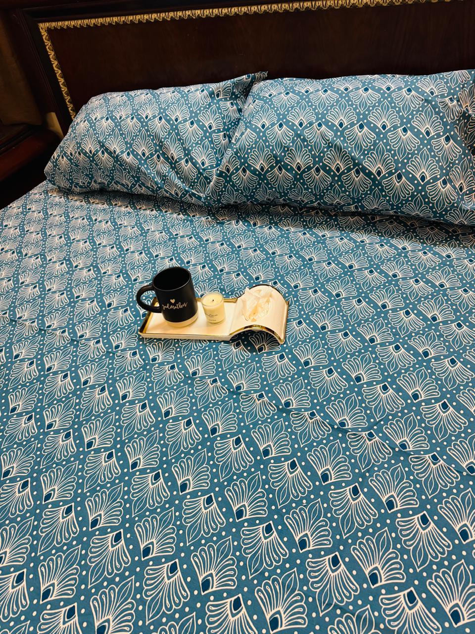 KING SIZE COTTON BEDSHEET SIZE 260X280CM