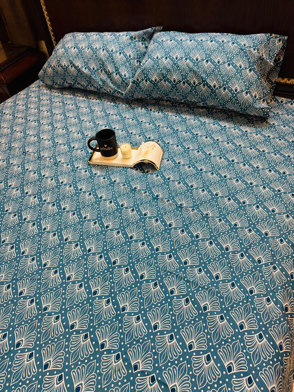 KING SIZE COTTON BEDSHEET SIZE 260X280CM