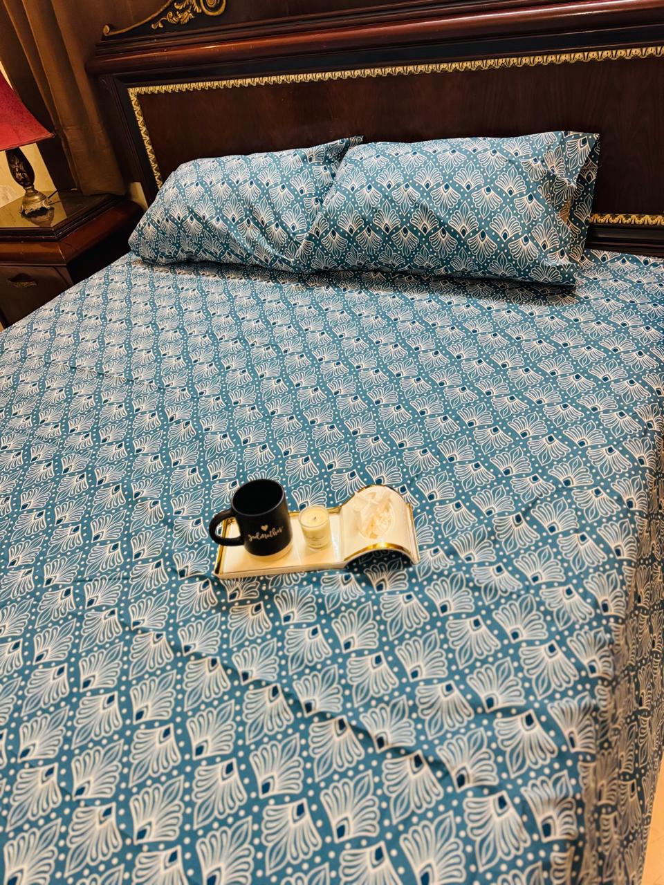 KING SIZE COTTON BEDSHEET SIZE 260X280CM