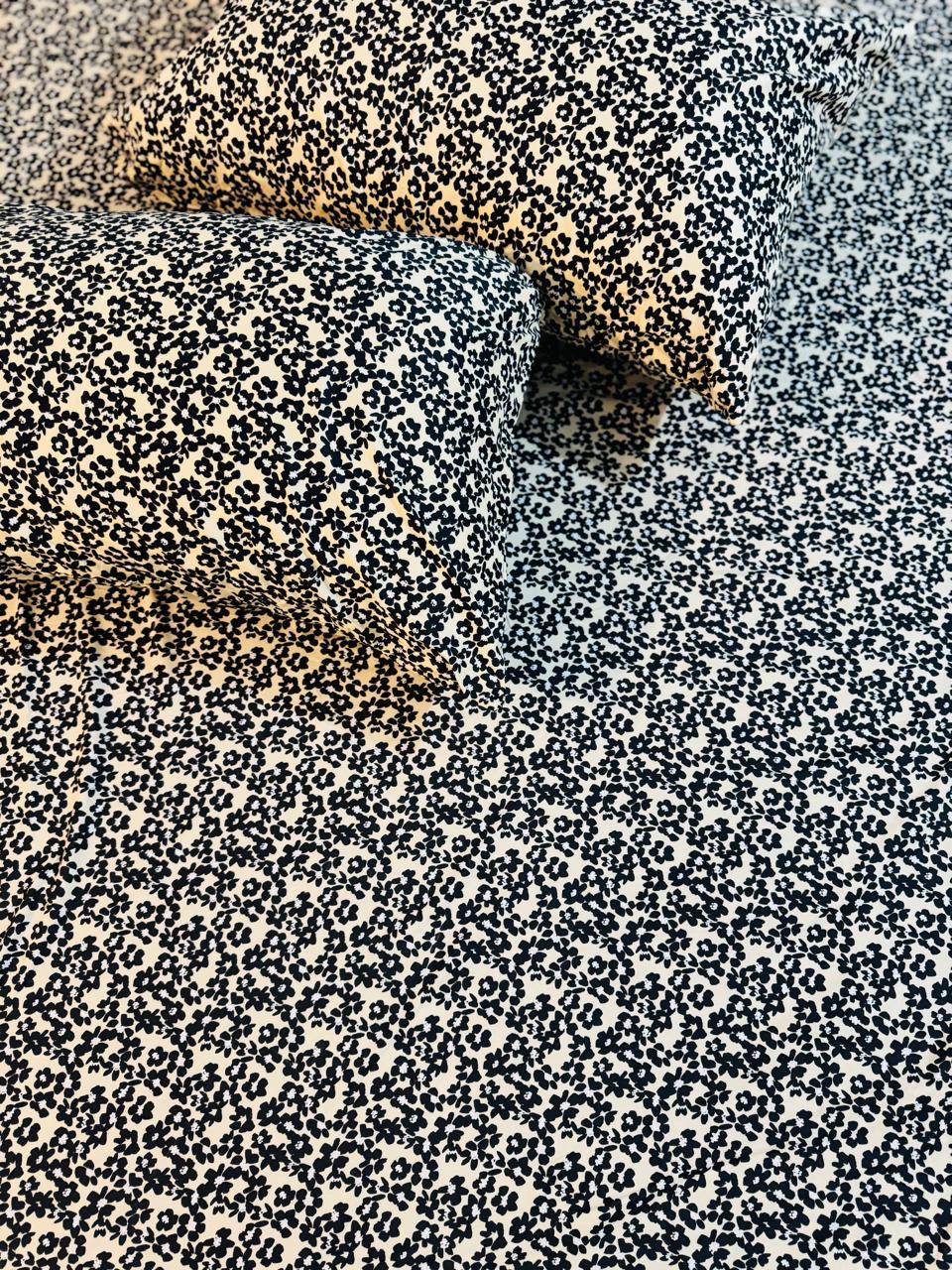 King size sateen bedsheet size 260 by 280cm.